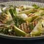 Pear, fennel and haloumi salad with walnut and thyme dressing