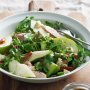 Pear & pork salad with pecans & blue cheese