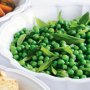 Peas with mint & garlic butter