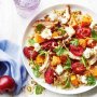 Persian chicken and roasted plum salad