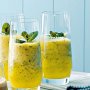 Pineapple and mint frappe