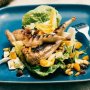 Piri-piri quails with baby cos salad