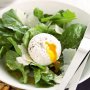 Poached egg, rocket and parmesan salad