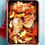 Pork and apple tray bake with cider