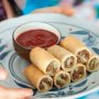 Pork and five spice spring rolls