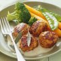 Pork and sage meatballs with white sauce