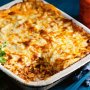 Pork and veal lasagne with two-cheese bechamel