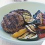 Pork and veal patties with chargrilled vegetables