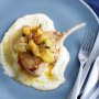 Pork cutlet with parsnip mash and pan-fried apples