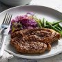Pork cutlets with fennel, pear and cider braised cabbage