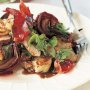 Pork fillet with potatoes and balsamic dressing