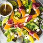 Prosciutto and rockmelon salad with honey mustard dressing
