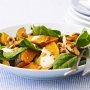 Pumpkin, spinach & hazelnut salad