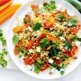 Quinoa, pistachio and honeyed carrot salad