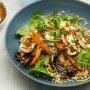 Quinoa and haloumi salad with chilli coriander dressing