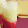 Raspberry-lime slushies