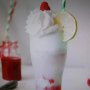 Raspberry Lime Ricky Ice Cream Float