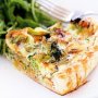 Reduced-fat vegetable quiche