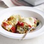 Ricotta and spinach cannelloni with béchamel sauce
