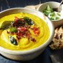 Roast cauliflower dhal soup