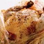 Roast chicken with soft polenta