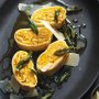 Roast pumpkin rotolo with sage butter