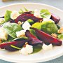 Roasted beetroot, spinach and goats cheese salad