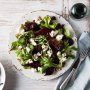 Roasted beetroot and goats cheese salad