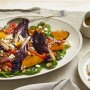 Roasted cabbage and pumpkin salad with caraway dressing