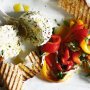 Roasted capsicum with anchovies and ricotta