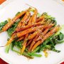 Roasted carrots with kecap manis & ginger