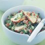 Roasted chicken with minted tabouli salad