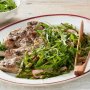 Rosemary lamb chops with rocket salad
