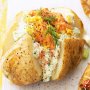 Salmon, dill and caper jacket potatoes