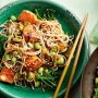 Salmon, ginger and soba noodle stir-fry