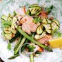 Salmon & chargrilled vegetable salad