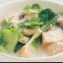 Salmon & coconut cream noodle soup
