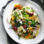 Salt cod, orange & olive salad