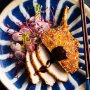 Sesame-crusted pork cutlets with quick tonkatsu sauce