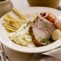 Slow-cooked apple and cider pork