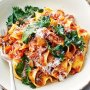Slow-cooked pork and kale ragu