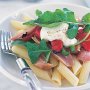 Smoked chicken with capsicum penne