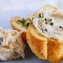 Smoked trout pate on herb toasts
