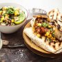 Smoky pork tortillas with sweet and spicy pineapple salsa