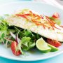 Snapper with Asian green salad