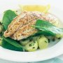 Snapper with potato salad