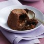 Soft-centred chocolate Easter egg puddings