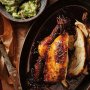 South American roast chicken with guacamole
