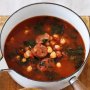 Spanish chorizo and chickpea soup