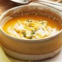 Spiced carrot soup with feta